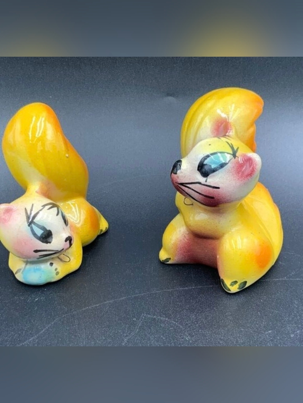 Vintage Kitschy Squirrel Salt Pepper Set